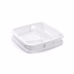 Porte-vaisselle carré blanc -Fabriqué en plastique haute résistance -Tablette incluse -Couleur blanche -Place pour les assiet ...