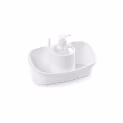 Double distributeur de savon liquide.-Design moderne et élégant.-Il dispose d'un porte-anneau pour le rangement pendant le la ...