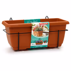 Description générale Cette jardinière de balcon de 40 cm est conçue pour embellir vos espaces extérieurs. Fabriquée en plasti ...