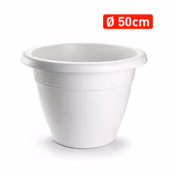 Jardinière ronde 52,5 x 52,5 x 40,5 cm. 1127101 -Fabriquée en plastique de haute qualité -Inclut une bordure décorative -Coul ...