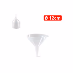 Entonnoir en plastique 12 cm. transparent.-Fait en plastique de haute résistance.-Parfait pour votre cuisine.-Vient au lave-v ...