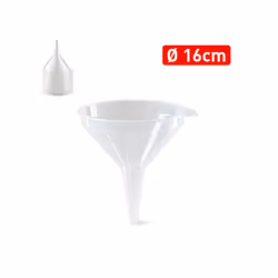 Entonnoir en plastique 16 cm. transparent.-Fait en plastique de haute résistance.-Parfait pour votre cuisine.-Vient au lave-v ...