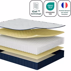 Confort et qualité à prix abordable Offrez-vous des nuits de sommeil incomparables avec notre matelas à ressorts ensachés Eur ...