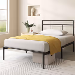 Élégance moderne et fonctionnalité Transformez votre chambre avec ce cadre de lit, une fusion parfaite entre style moderne et ...