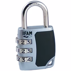 Cadenas C35s Ifam. Cadenas Cs. Corps En Alliage De Zinc, Arc En Acier Trempé 3 Rouleaux De 10 Chiffres Chacun. Adapté À La Fe ...