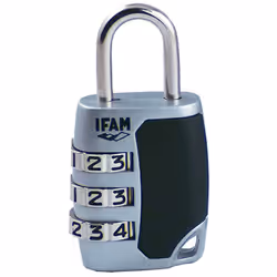 Cadenas C25s Ifam. Cadenas Cs. Corps En Alliage De Zinc, Arc En Acier Chromé. 3 Rouleaux De 10 Chiffres Chacun. Utile Pour Le ...