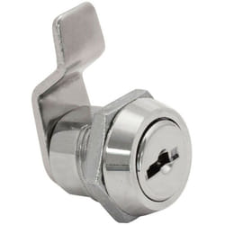 Serrure 111 c. Nickel. Languette Incurvée 30 Mm. Avec 2 Clés. Ifam