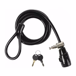 Boucle réglable Câble acier gainé plastique Ø 10 mm - 2 m Livré avec 2 clés