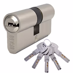 Cylindre de démarrage str3030 nickel 30x30mm 715510 cylindre ifam avec profil pour clés de sécurité finition nickel. Avec pro ...
