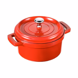 LACOR Cocotte avec Couvercle en Fonte d'Aluminium, 4,2 litres - 24 x 10 cm - Couleur Rouge Fabriquée en fonte d'aluminium, ce ...