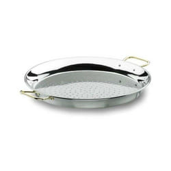 Lacor - Poêle valencienne classique en acier inoxydable [42 cm - 10 portions]