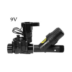 Électrovanne d'arrosage 9V 100DV 1'' + Filtre à mailles 1'' 2.8 bar