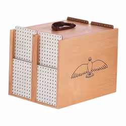 Pigeonnier en bois 8 départements, 30x40x32 cm Transporteur à 8 sections en bois, pour pigeons, entièrement réalisé en bois,  ...