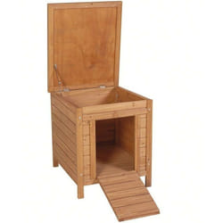 Poulailler en bois Lisbon pour poulets et lapins 42x52x43 cm, Cabane en bois avec une couverture et pieds