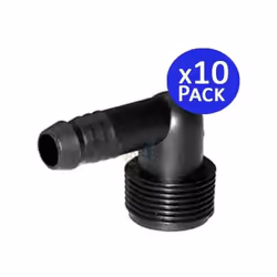Coude moleté encliquetable 16 mm x 1/2” mâle Coude moleté à pression mâle de 16 mm x 1/2" utilisé dans les tubes Rain Bird SP ...