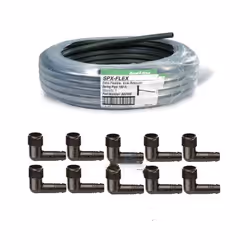 Tuyau Rain Bird SPX-Flex de 30 mètres pour installer des arroseurs 10 Coudes 16mm x 3/4'' • Pack recommandé pour installer ju ...
