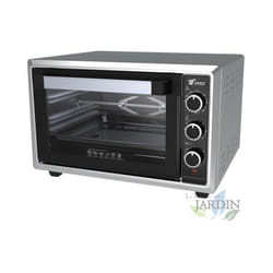 Orbegozo - Four électrique 34L convection 1500W, Réglage de la température jusqu'à 250ºC, Grille et Plaque de Four, 50x43x32 cm
