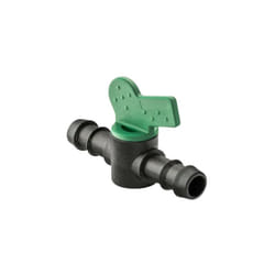 Vanne cannelé 16mm pour tuyau goutte à goutte. Soupape d'arrêt pour l'irrigation goutte à goutte