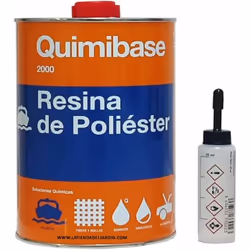 Résine polyester 1kg pour réparations de catalyseurs peroxydes Résine polyester orthophtalique, accélérée et thixotrope de vi ...