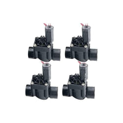 Hunter - Lot de 4 Électrovanne d'arrosage PGV-101, 24V 1'' avec régulateur de flux, pour les programmeurs électriques