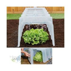 Tunnel de serre pour plantes et légumes 104x40x30 cm résistant aux uv, transparent, serre agricole