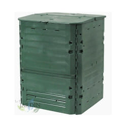 Composteur de Jardin 600 litres 80x80x104 cm, composteur avec couvercle et trappe de vidange - Poubelle de jardin