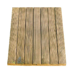 No Brand - Carrelage en bois droit 100x100 cm et 36 mm