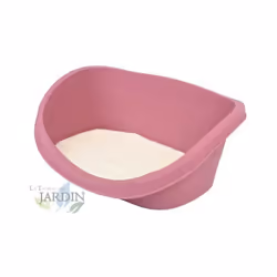 Lit pour animaux en plastique rose 99x66x30 cm Lit pour animaux de compagnie très approprié et confortable . Il comprend un m ...
