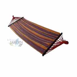 Hamac de jardin en tissu grenat 200 x 100 cm Confortables et élégants, les hamacs sont idéaux pour se détendre en plein air, ...