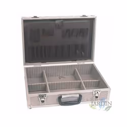 Mallette en aluminium 46x33x16 cm Mallette renforcée pour ranger des outils ou tous ustensiles de bricolage. Intérieur pouvan ...