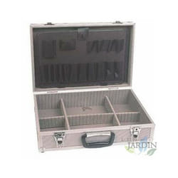 Boîte outils vide en aluminium 46x33x16 cm