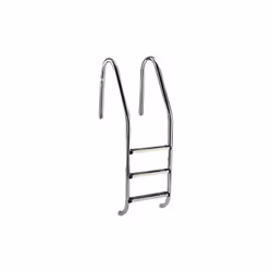 Escalier pour piscine standard , marches à choisir Escalier modèle standard avec rampes, pour piscine enterrée, en tube d'aci ...