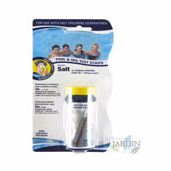 Bandelettes analytiques pour le niveau de sel dans la piscine (Pack 10) Kit qui permet d'analyser le niveau de sel dans la pi ...