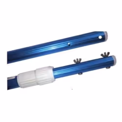 Poignée de piscine télescopique en aluminium Manche télescopique en aluminium. Régulation de 2,4 à 4,8 mètres, fixation par c ...