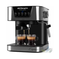 Machine à café expresso et cappuccino - Orbegozo - Suinga - 1050 W - 20 bar - Café moulu et dosettes