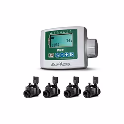 Kit de programmation WPX4 Programmateur 9V avec 4 zones d'irrigation qui vous permet de contrôler votre irrigation automatiqu ...