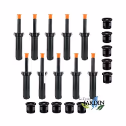 Diffuseur d'irrigation 1804 , Rain Bird 10 buses 4,5 mètres, angle réglable (Pack 10) Le diffuseur d'irrigation 1804 est la s ...
