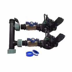 Système d'irrigation automatique pour jardin 2 zones avec électrovanne Rain Bird HV 1 9v Kit d'installation pour systèmes d'i ...