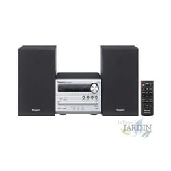 Microchaîne Panasonic - Hi-Fi Bluetooth USB MP3 Radio FM - Couleur Plata