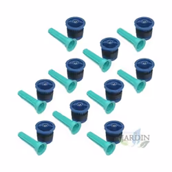 10 buses HE-Van-10 pour arroseur d'irrigation Rain Bird, haute efficacité et économie d'eau. Portée 3m, bleu Les buses Rain B ...