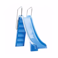 Toboggan de piscine en polyester renforcé de fibre de verre, hauteur 1,5 m. Toboggan piscine disponible en 1,50 m et 1,80 m.  ...