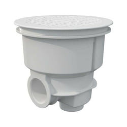 Astralpool - Bonde Norm avec grille antivortex pour piscines en béton, blanc