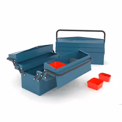 Boîte à outils 5 étages 430mm Heco HE1085BL