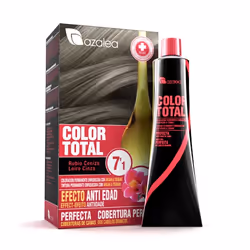 Azalea Cosmetics Color Total 7.1 Rubio Ceniza, Blonde, Rubio Ceniza, Femmes, Tous types de cheveux, Maintien de la couleur, L ...