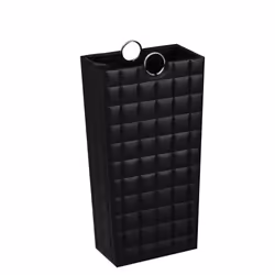 Porte-parapluie - Versa - Poirot - Similicuir Noir - 53x16x28cm - Design Contemporain