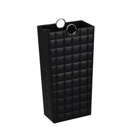 Porte-parapluie - Versa - Poirot - Similicuir Noir - 53x16x28cm - Design Contemporain