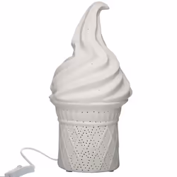 Versa Lampe de bureau Ice Cream 25W Porcelaine (13,7 x 27 x 13,7 cm)