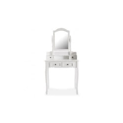Versa Coiffeuse Venus Verre Bois (40 x 146 x 75 cm)