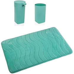 Versa Ensemble de Bain Bleu polypropylène 45 x 2 x 75 cm Moderne