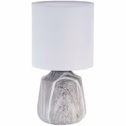 Versa Lampe de bureau Noir Céramique 12,5 x 24,5 x 12,5 cm